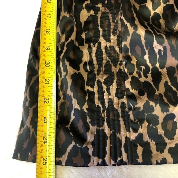 Guess Leopard Animal Print Sweetheart Neckline Strapless Mini Dress Size 7 - Picture 10 of 11